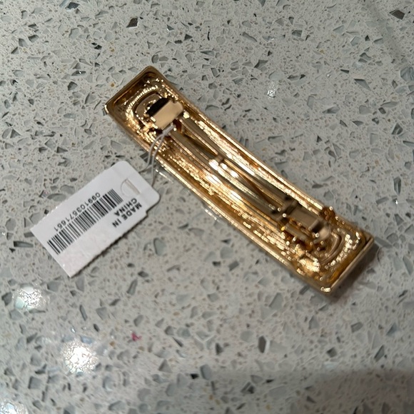 NWT J.Crew Gold Barrette Hair Clip - Picture 4 of 6